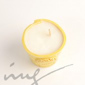 Aromatinė sojų vaško žvakė - "Salulėta Laimo ir Mango šiluma" 